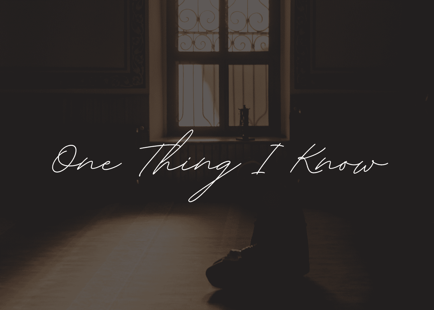 this is the featured image of the One Thing I Know series